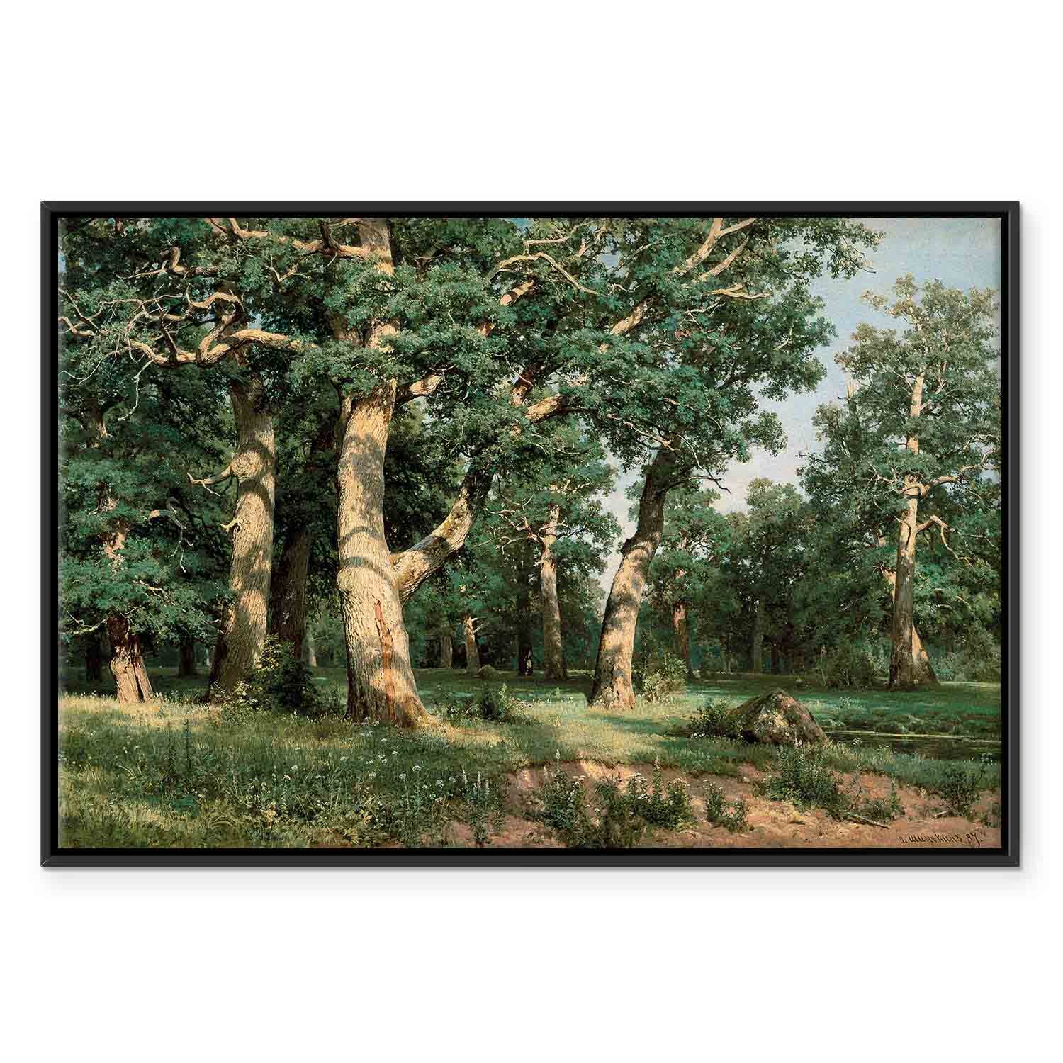 Oak Forest Landscape Classic Canvas Print