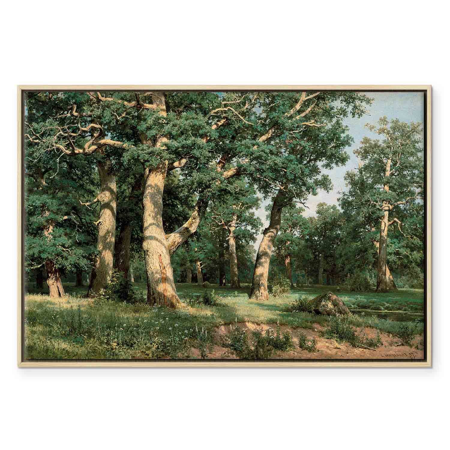 Oak Forest Landscape Classic Canvas Print