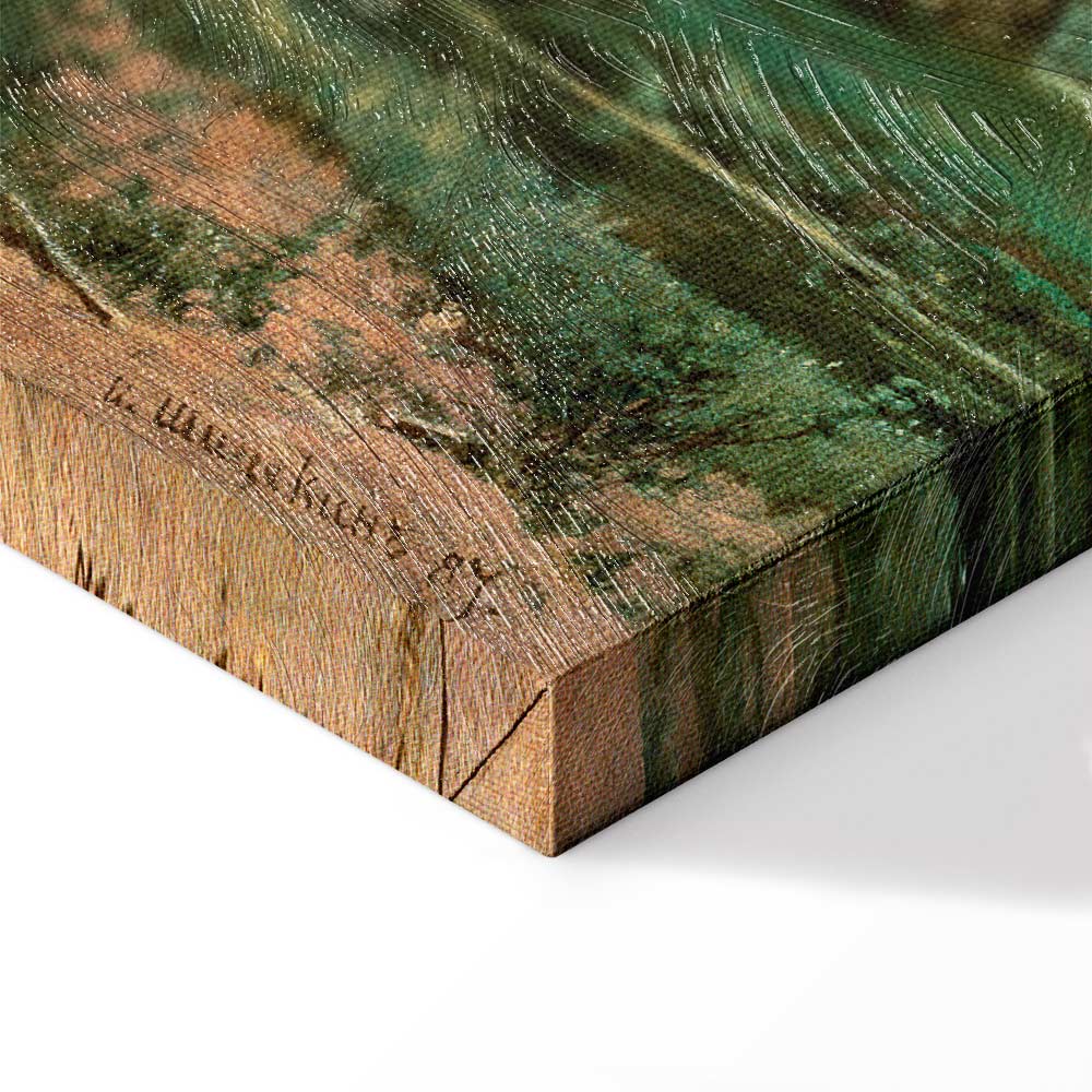 Oak Forest Landscape Classic Canvas Print