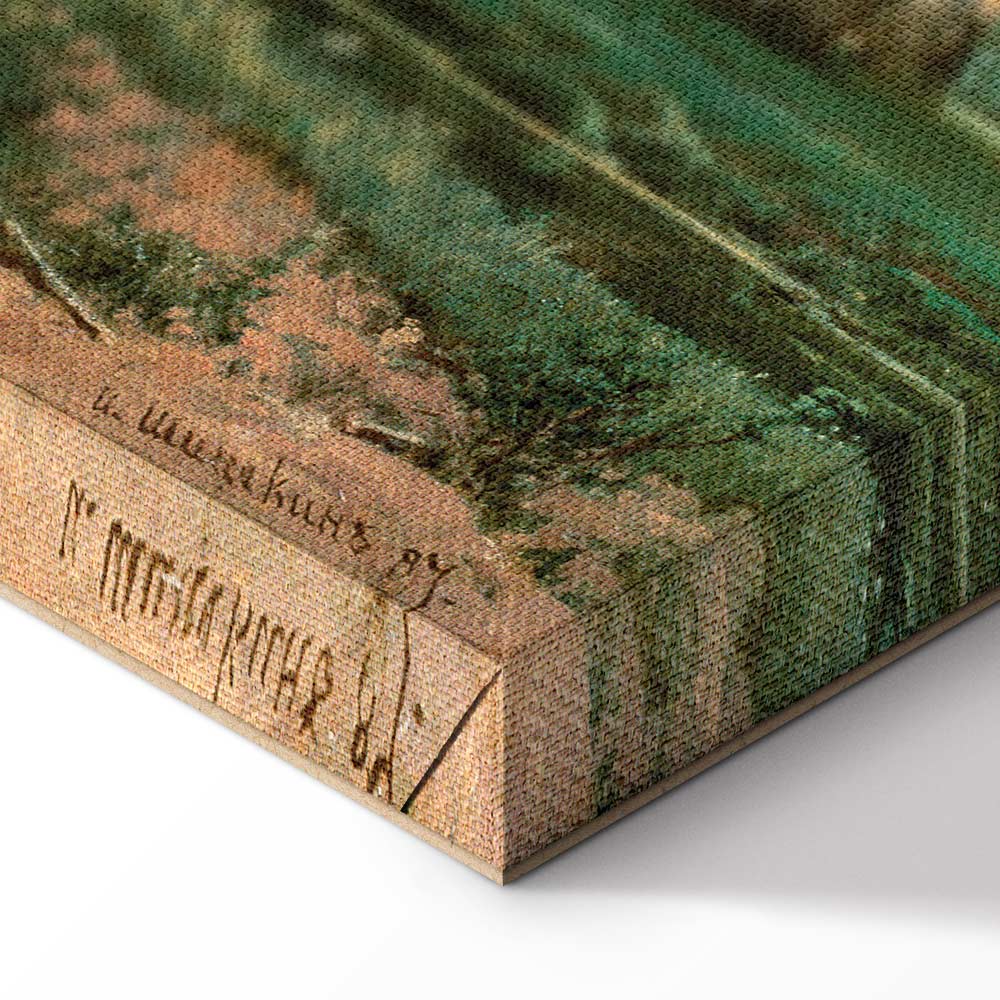 Oak Forest Landscape Classic Canvas Print