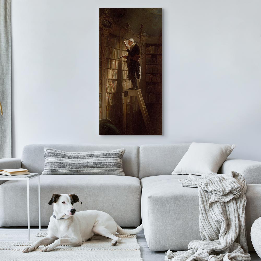 Carl Spitzweg The Bookworm Classic Canvas Print