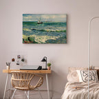 Van Gogh Seascape at Saintes-Maries Classic Canvas Print