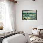 Van Gogh Seascape at Saintes-Maries Classic Canvas Print