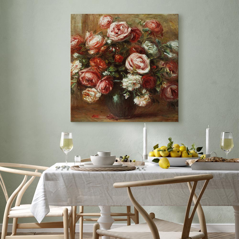 Renoir Still Life with Roses Classic Canvas Print