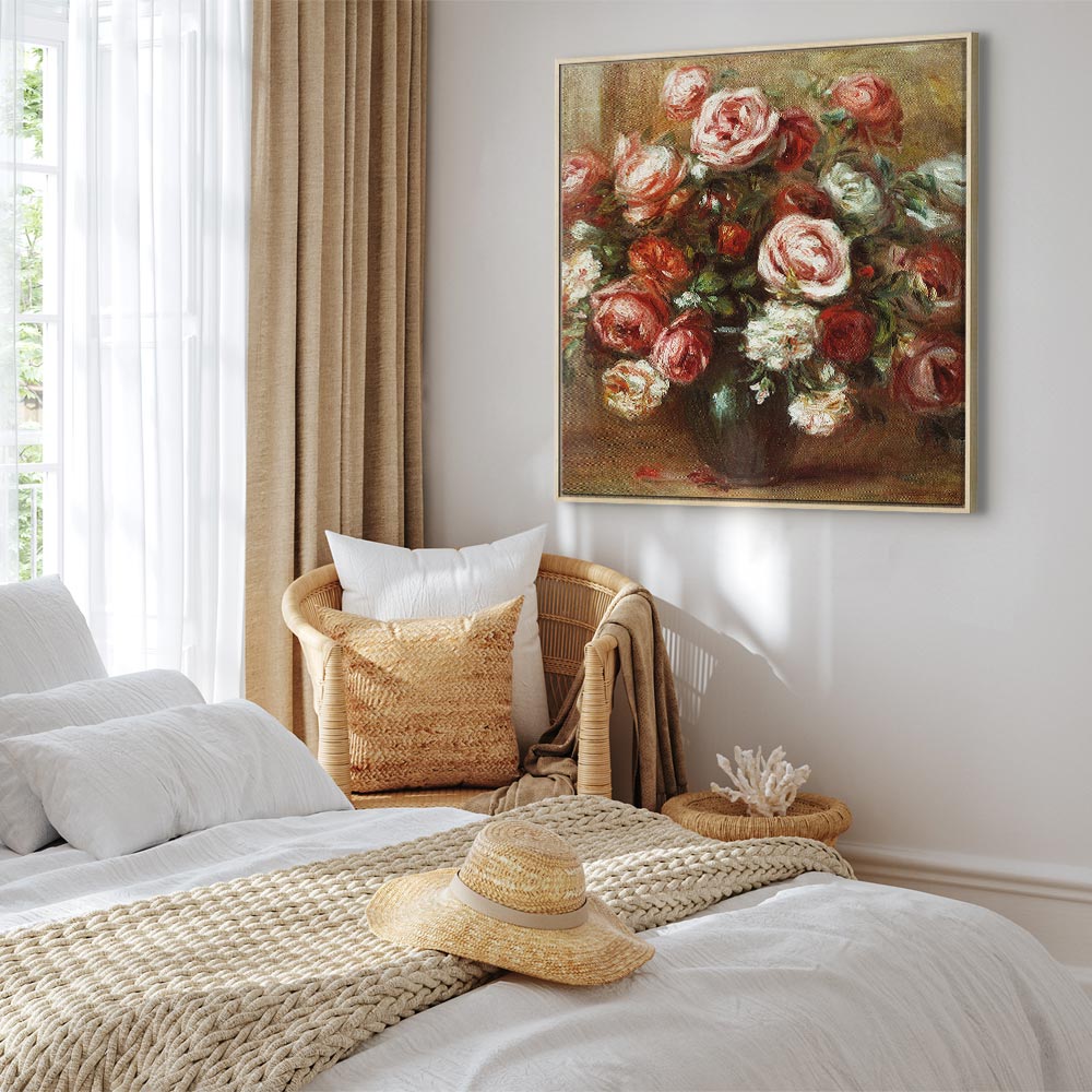 Renoir Still Life with Roses Classic Canvas Print