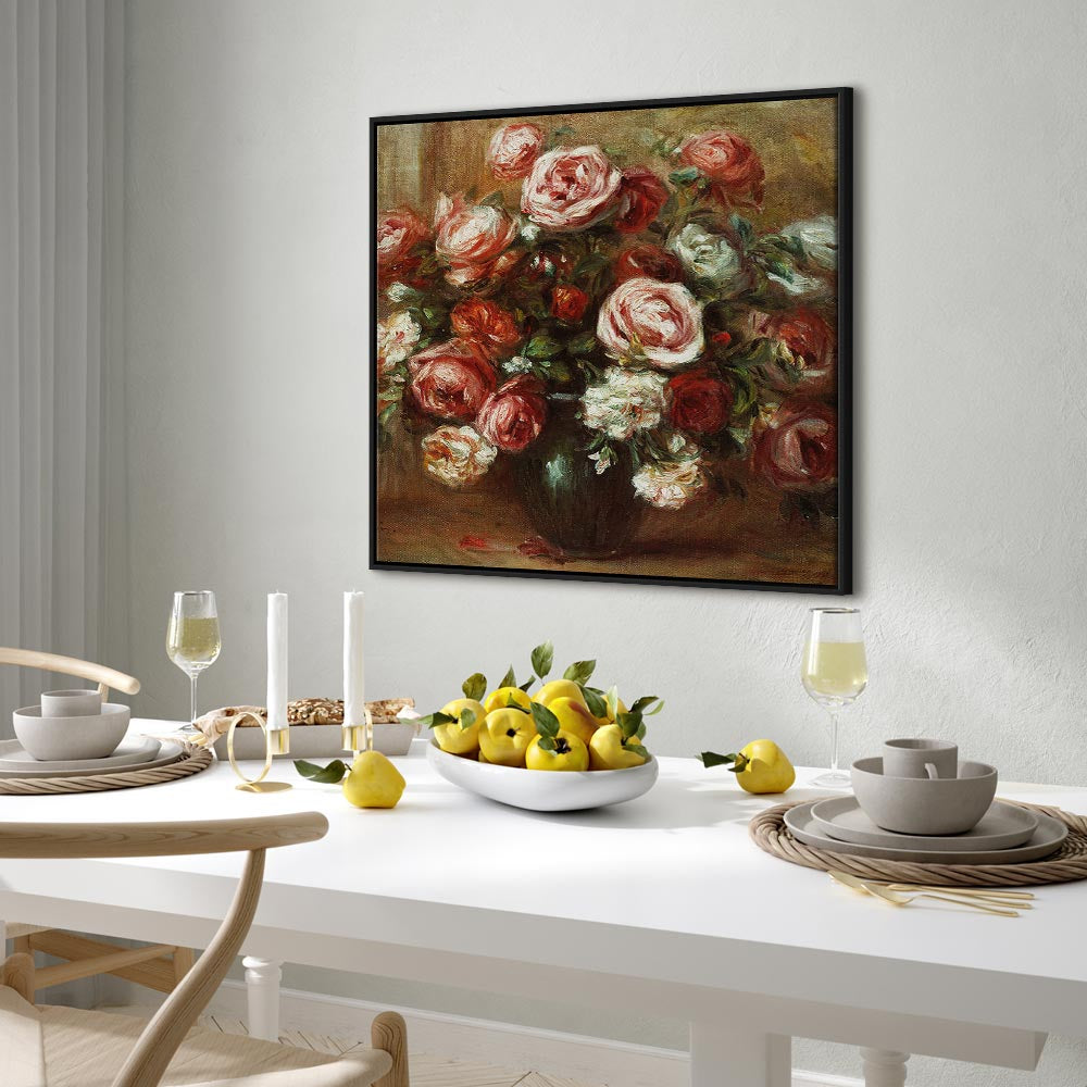 Renoir Still Life with Roses Classic Canvas Print