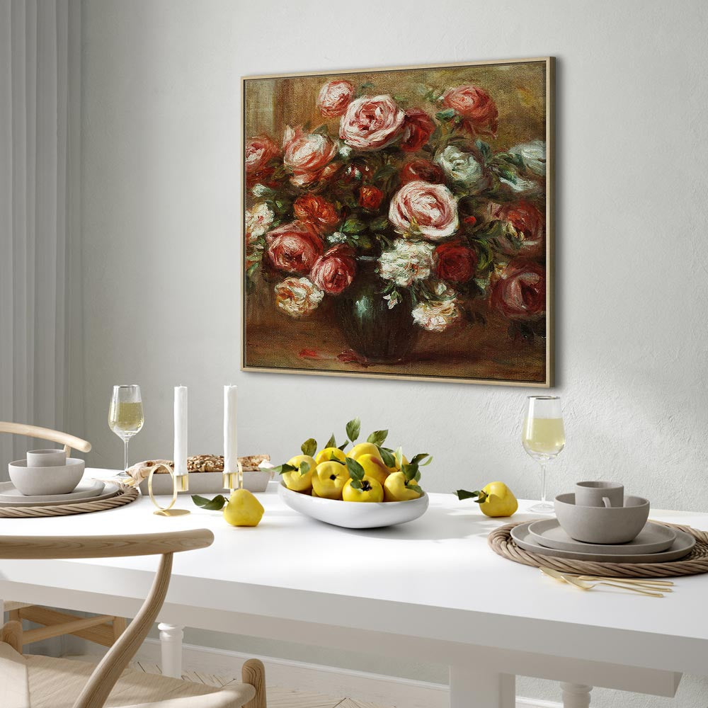 Renoir Still Life with Roses Classic Canvas Print
