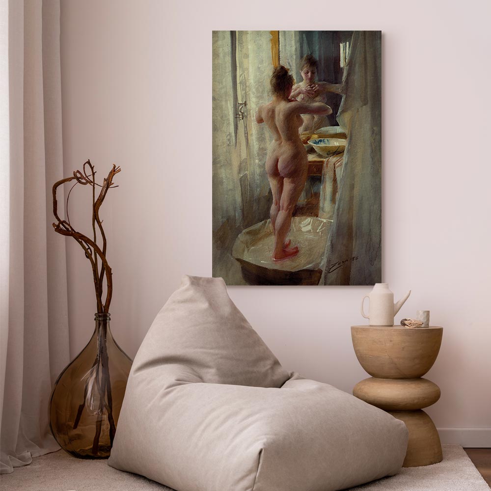 Canvas Print At the Bathtub