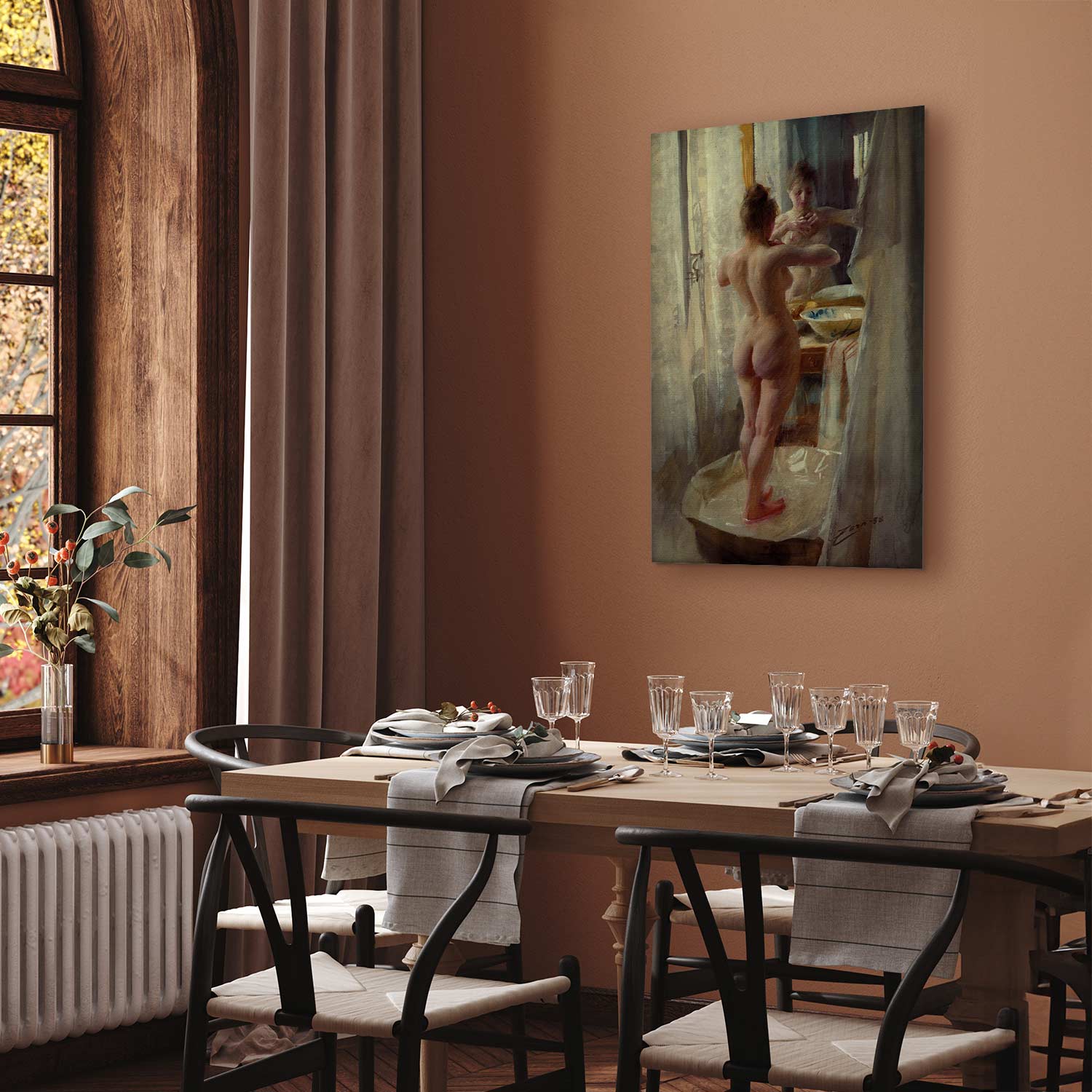 Classical Nude Figure Art Canvas Print