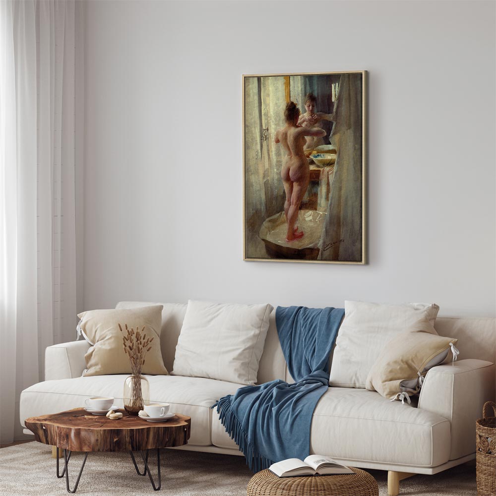 Canvas Print At the Bathtub