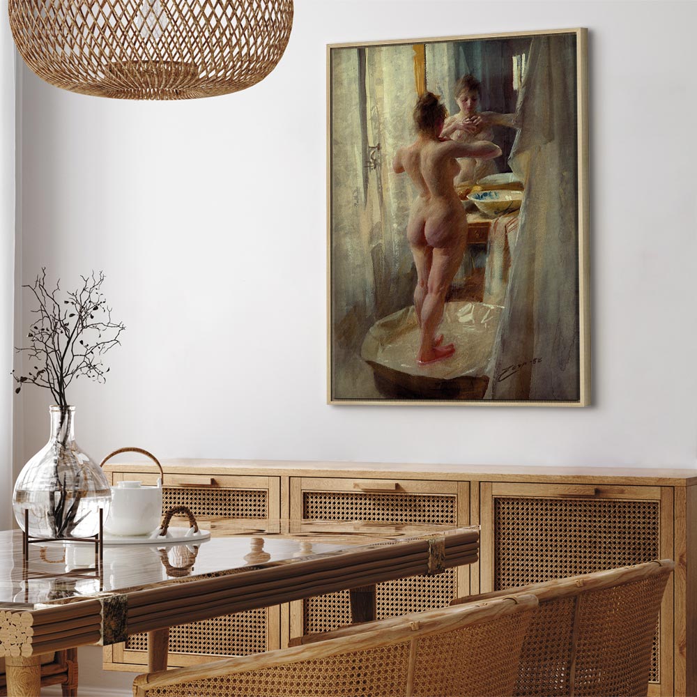 Canvas Print At the Bathtub