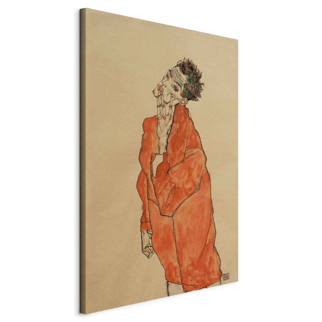 Canvas Print - Self-Portrait (Man in Orange Jacket)