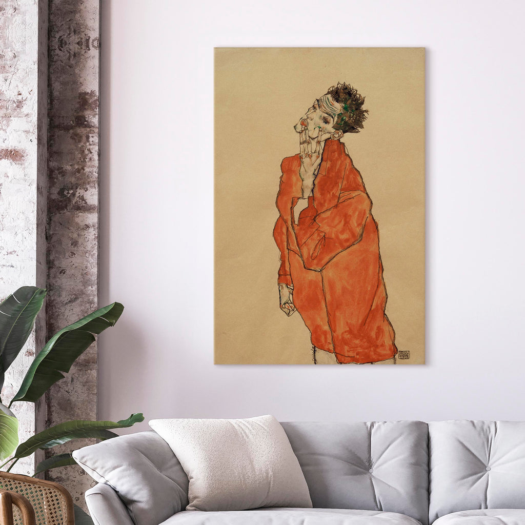 Canvas Print - Self-Portrait (Man in Orange Jacket)