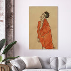 Canvas Print - Self-Portrait (Man in Orange Jacket)
