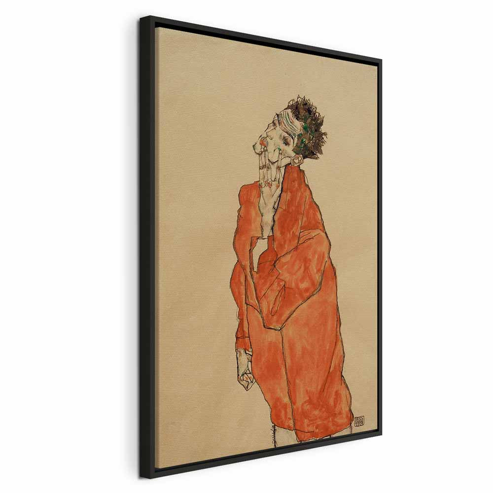 Canvas Print - Self-Portrait (Man in Orange Jacket)