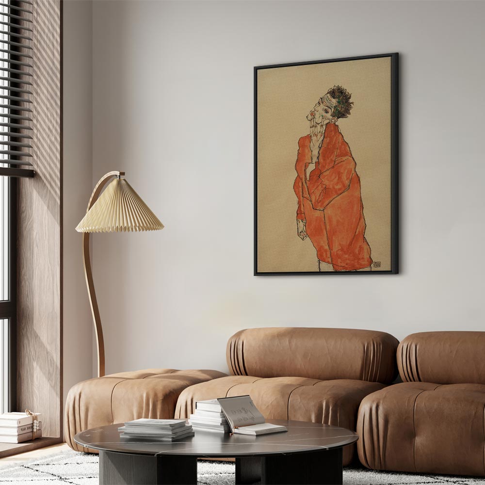 Canvas Print - Self-Portrait (Man in Orange Jacket)