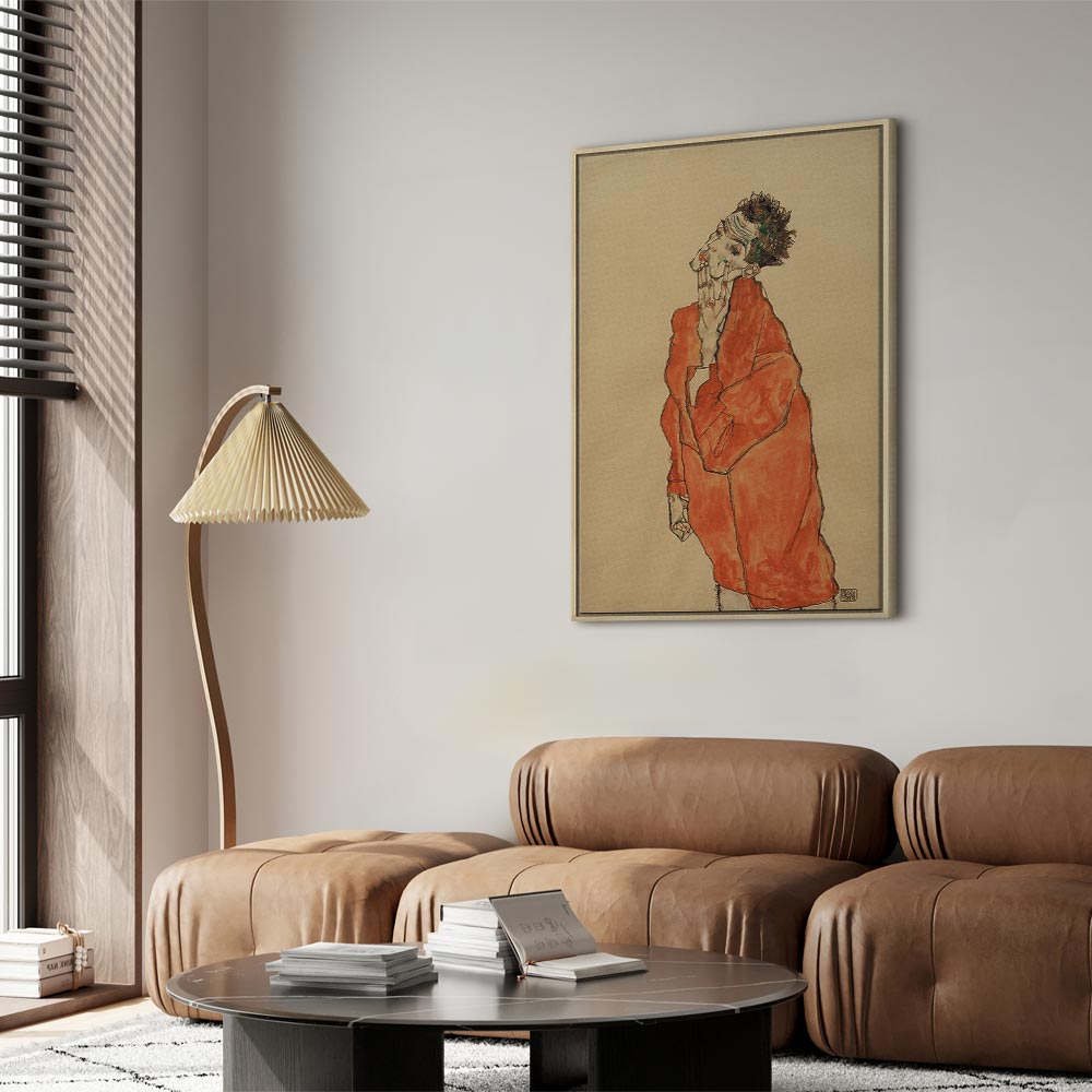Canvas Print - Self-Portrait (Man in Orange Jacket)