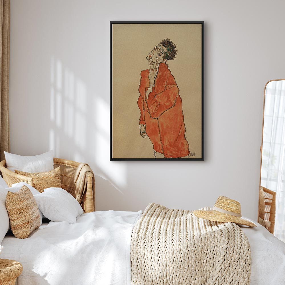 Canvas Print - Self-Portrait (Man in Orange Jacket)