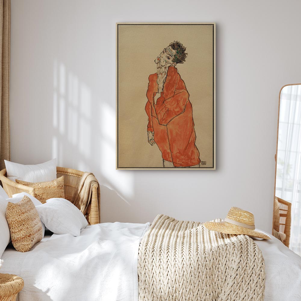 Canvas Print - Self-Portrait (Man in Orange Jacket)