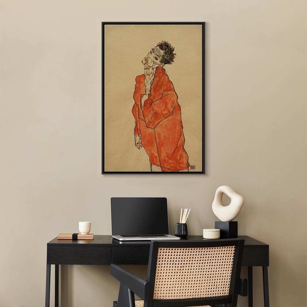 Canvas Print - Self-Portrait (Man in Orange Jacket)