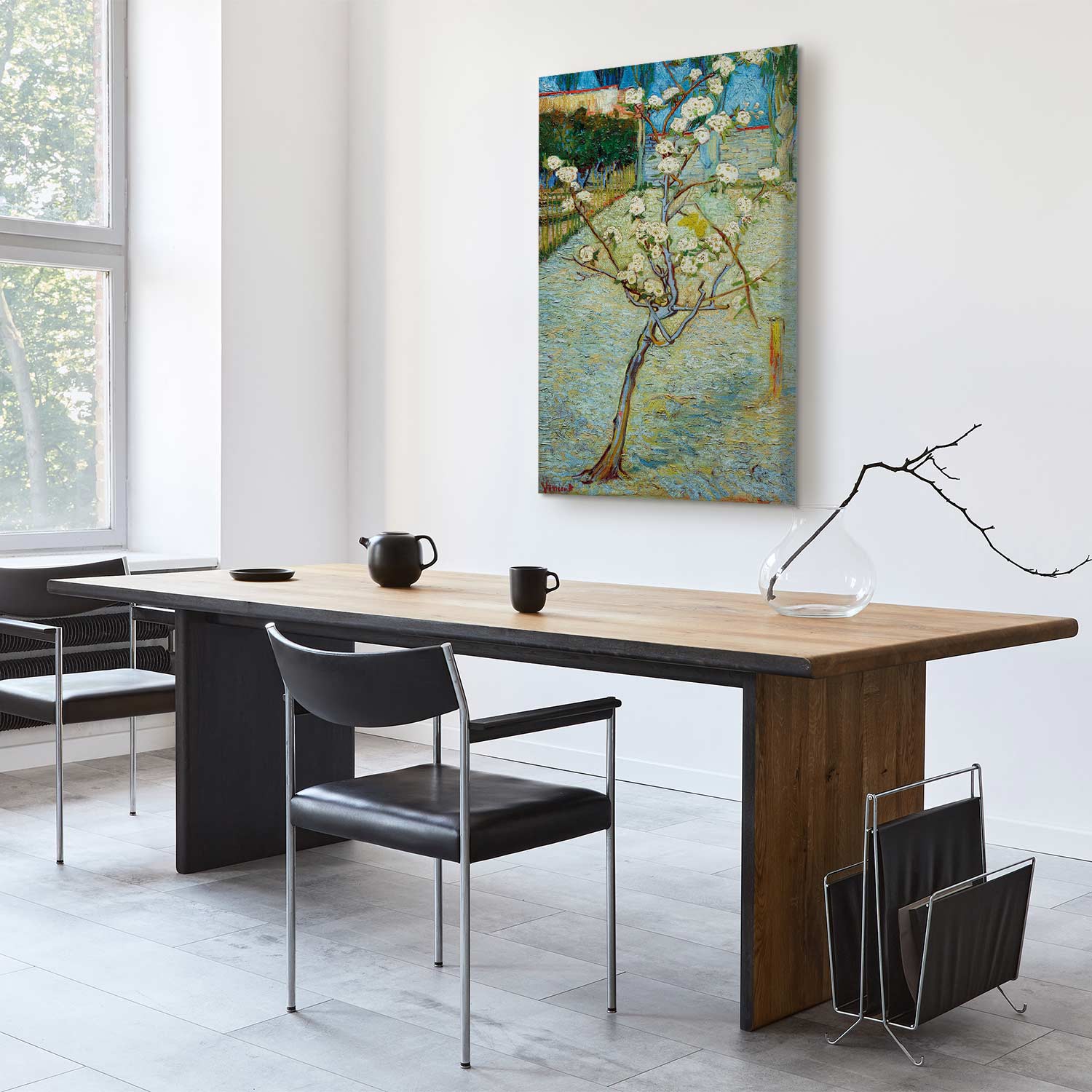 Blossoming Pear Tree Nature Canvas Print