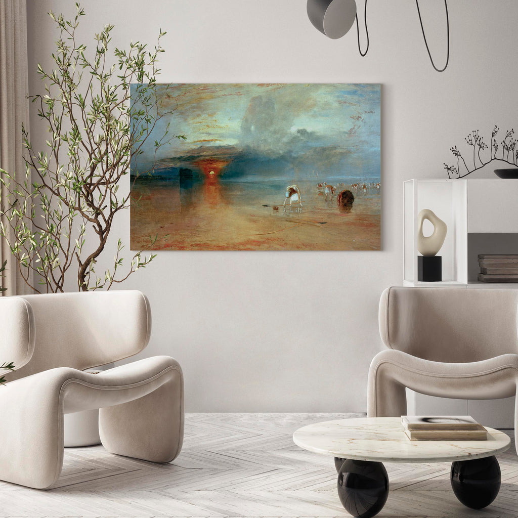 Canvas Print Calais Beach Low Tide
