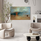 Canvas Print Calais Beach Low Tide