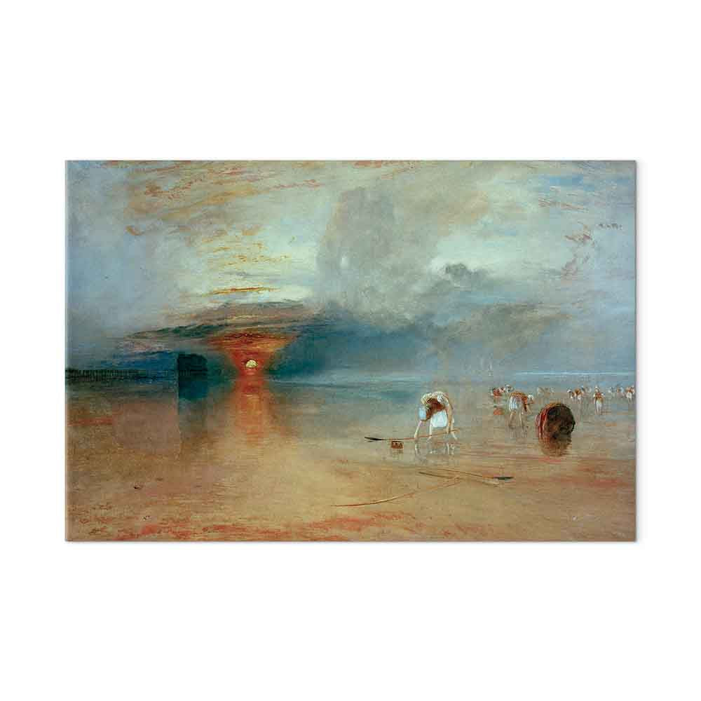 Calais Sands at Low Water Seascape Canvas Print