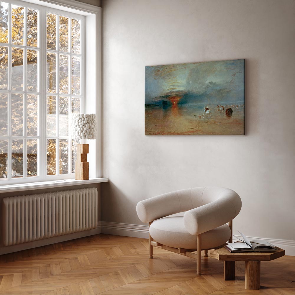 Calais Sands at Low Water Seascape Canvas Print