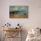 Calais Sands at Low Water Seascape Canvas Print