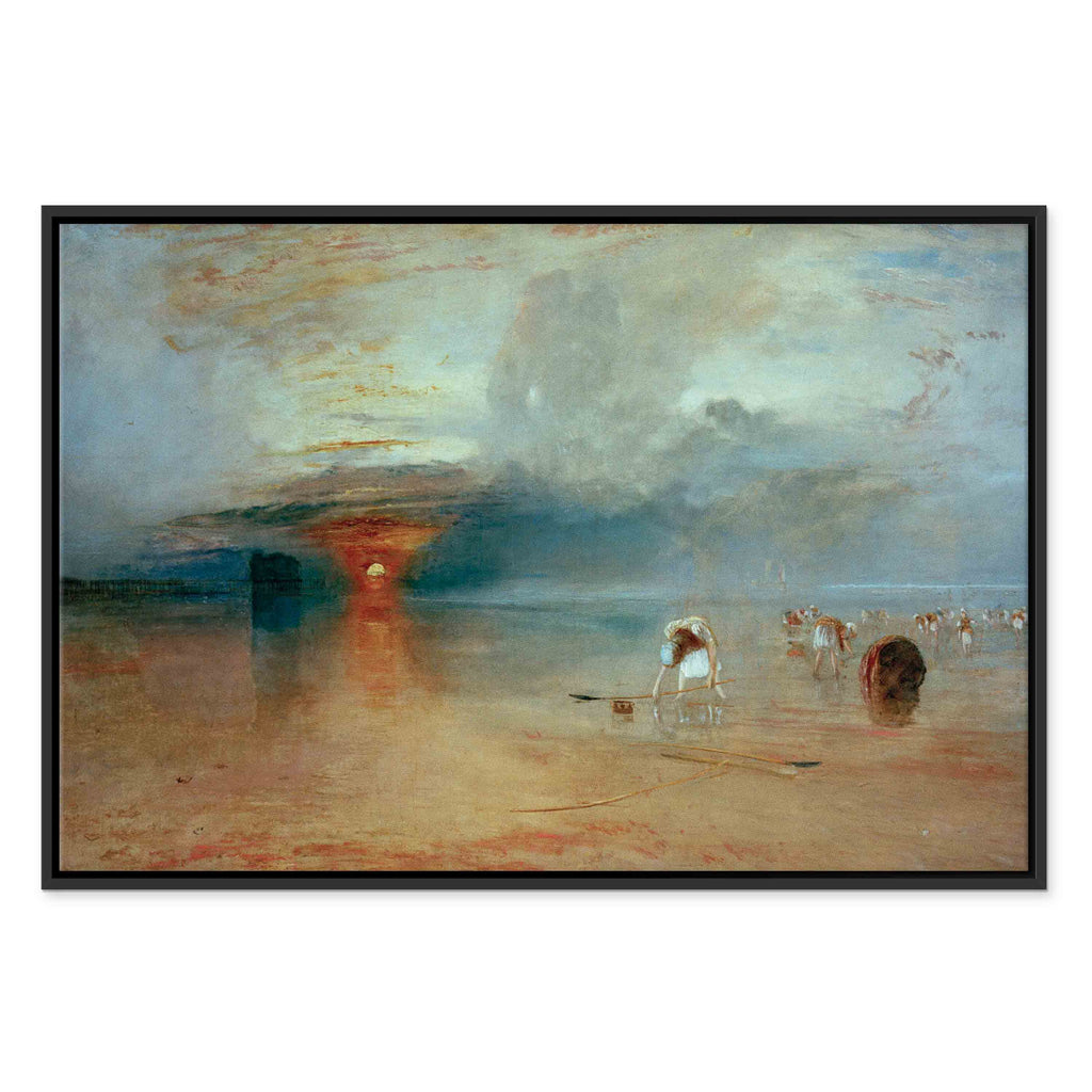 Calais Sands at Low Water Seascape Canvas Print