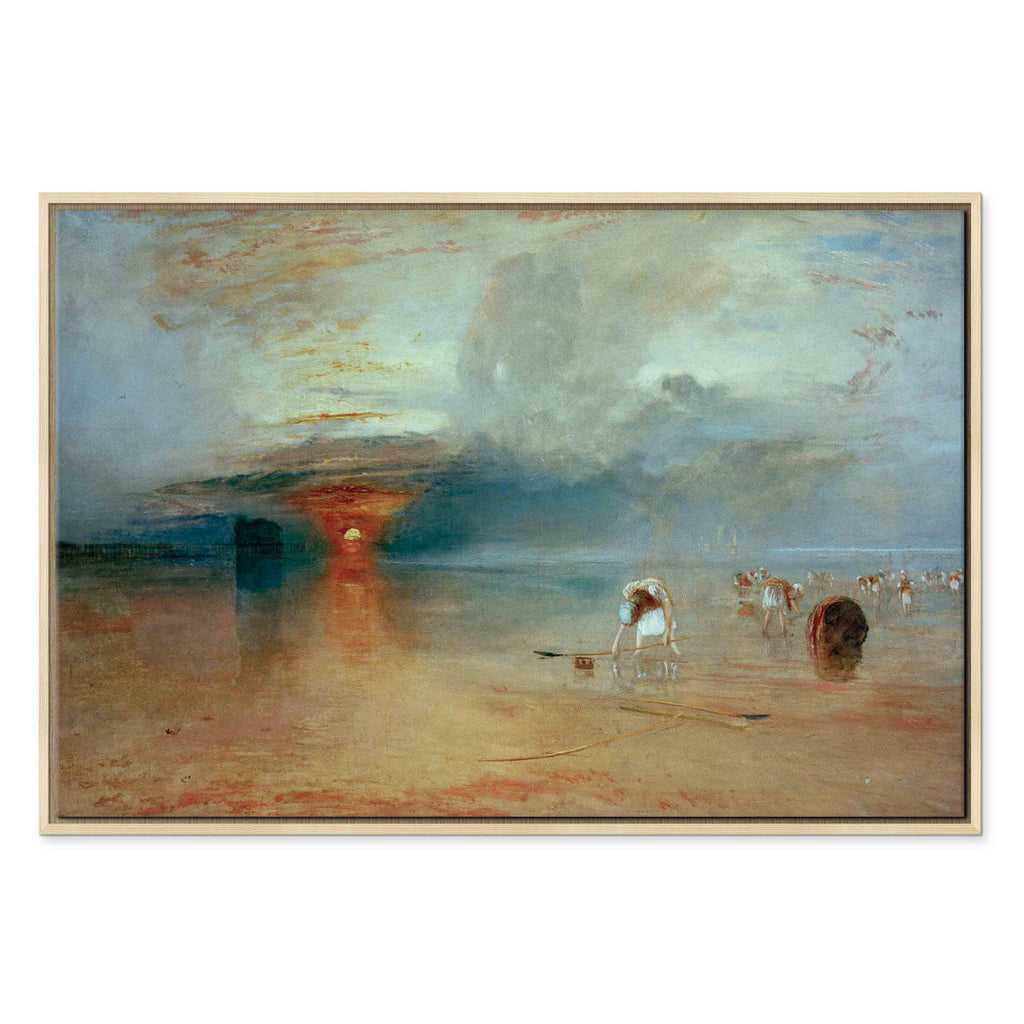 Calais Sands at Low Water Seascape Canvas Print