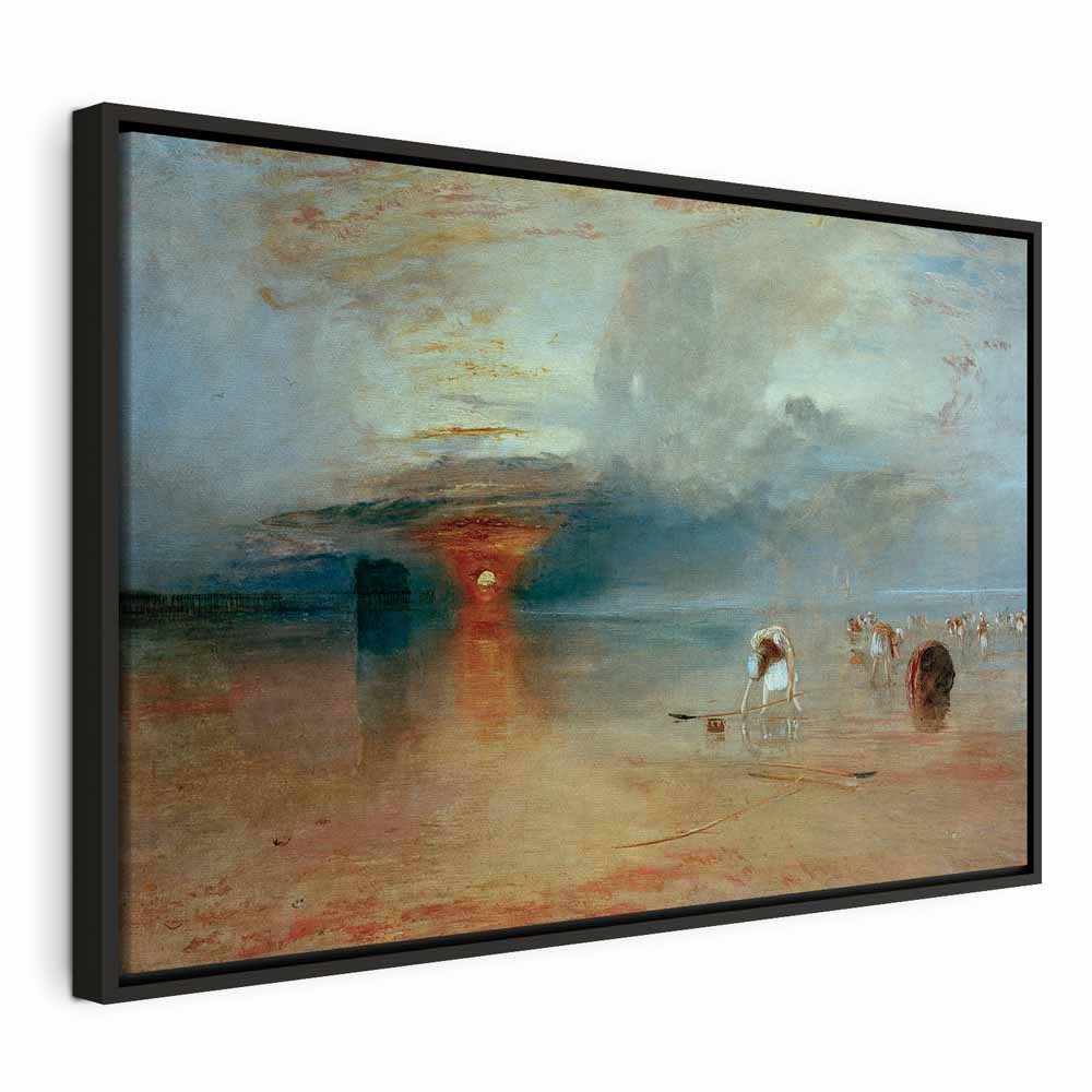 Canvas Print Calais Beach Low Tide