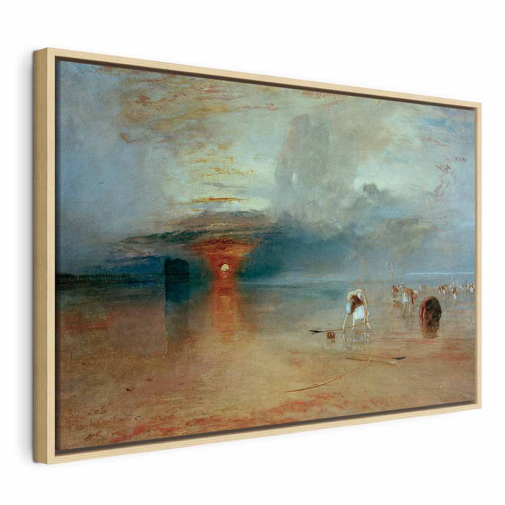 Canvas Print Calais Beach Low Tide