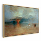 Canvas Print Calais Beach Low Tide