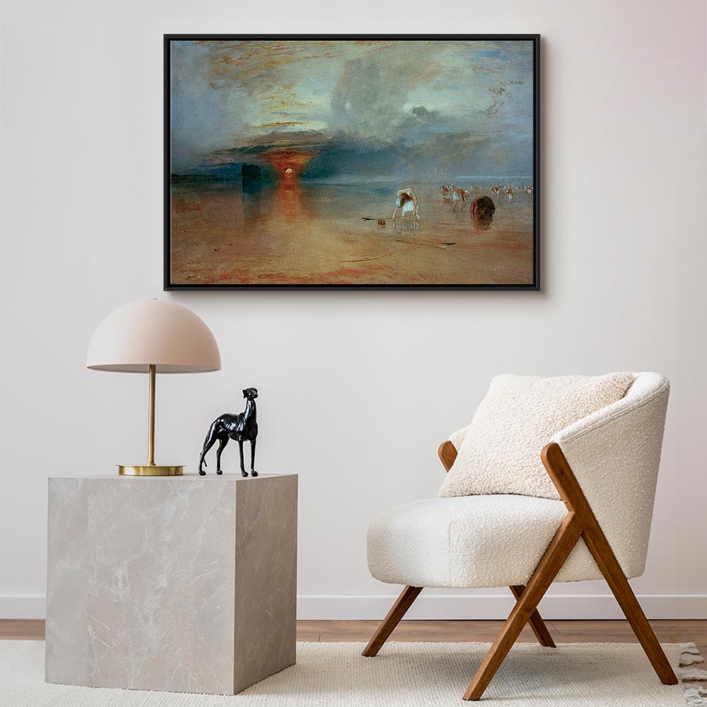 Canvas Print Calais Beach Low Tide