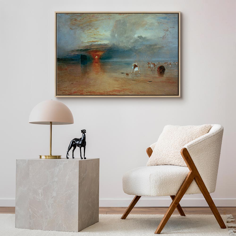Canvas Print Calais Beach Low Tide