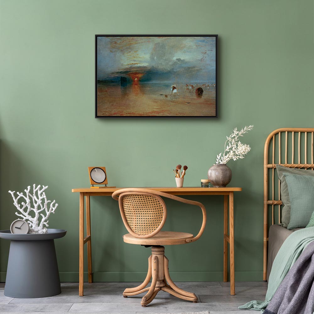 Canvas Print Calais Beach Low Tide