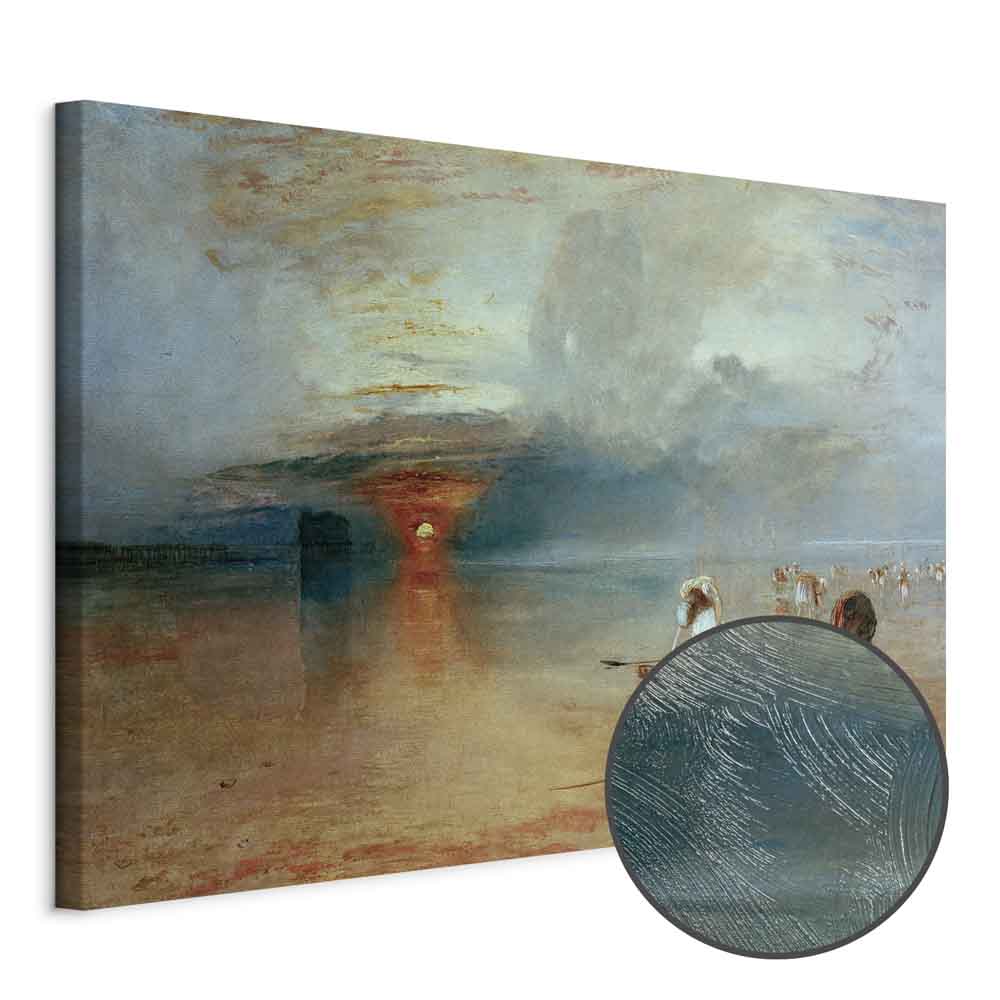 Calais Sands at Low Water Seascape Canvas Print