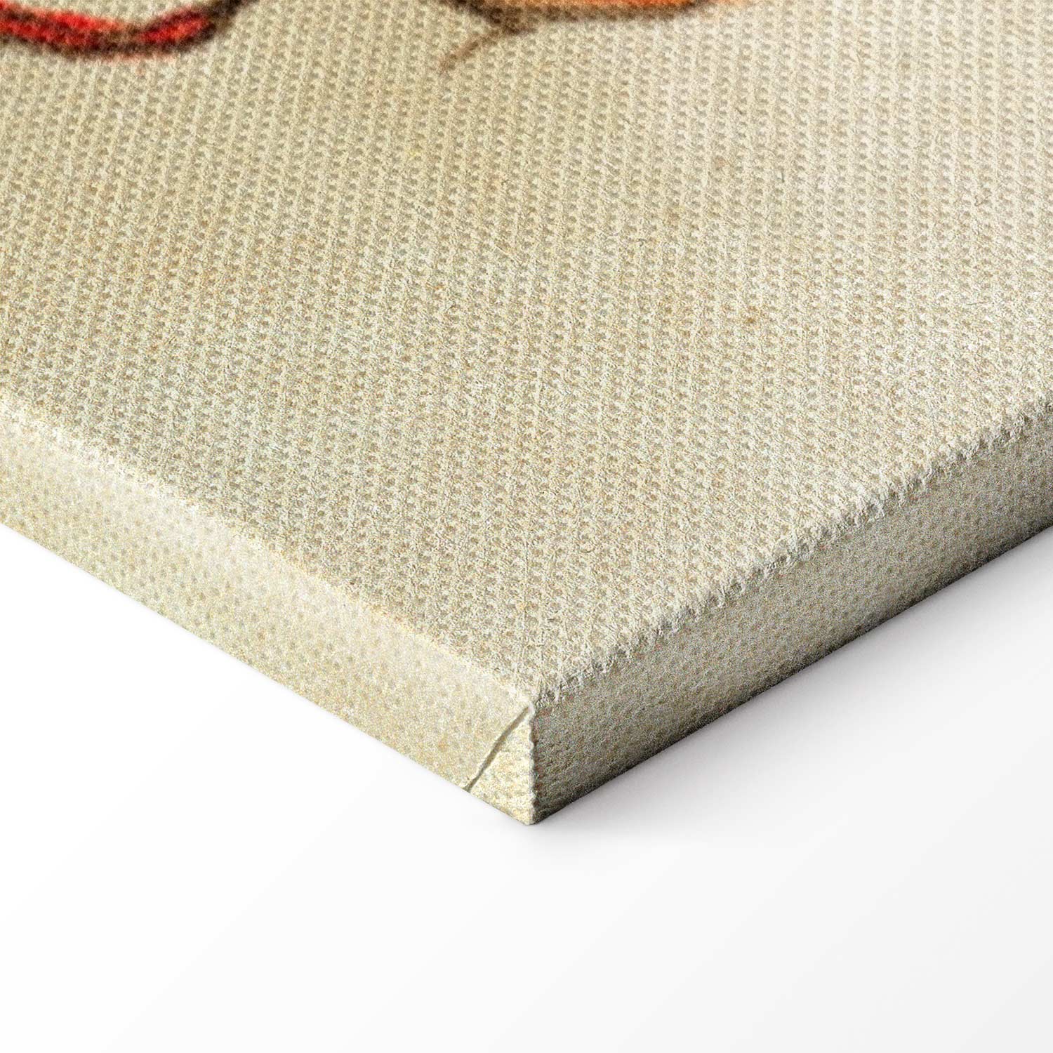 Crouched Girl Expressionist Canvas Print