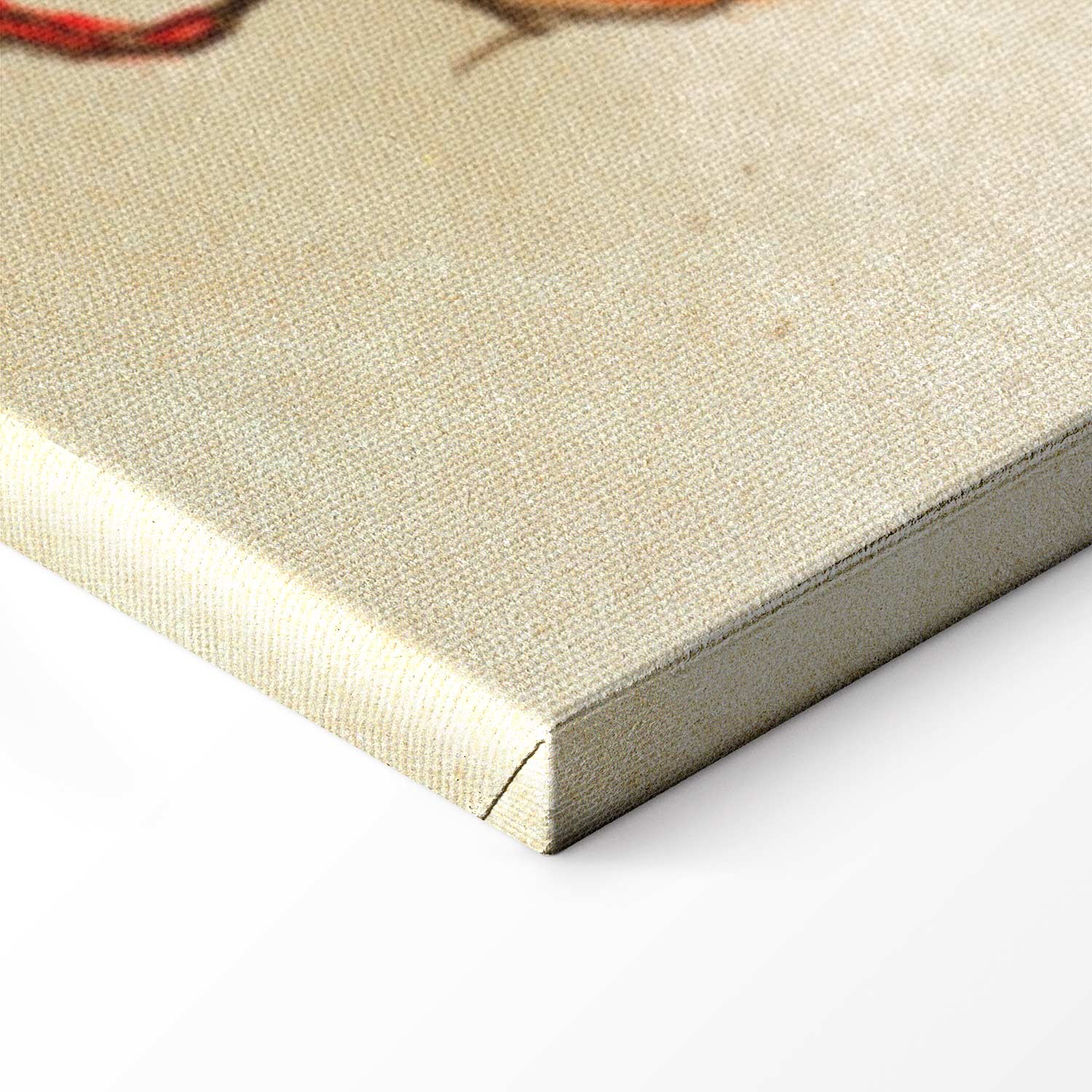 Crouched Girl Expressionist Canvas Print