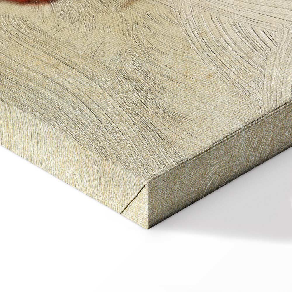 Crouched Girl Expressionist Canvas Print