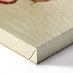 Crouched Girl Expressionist Canvas Print