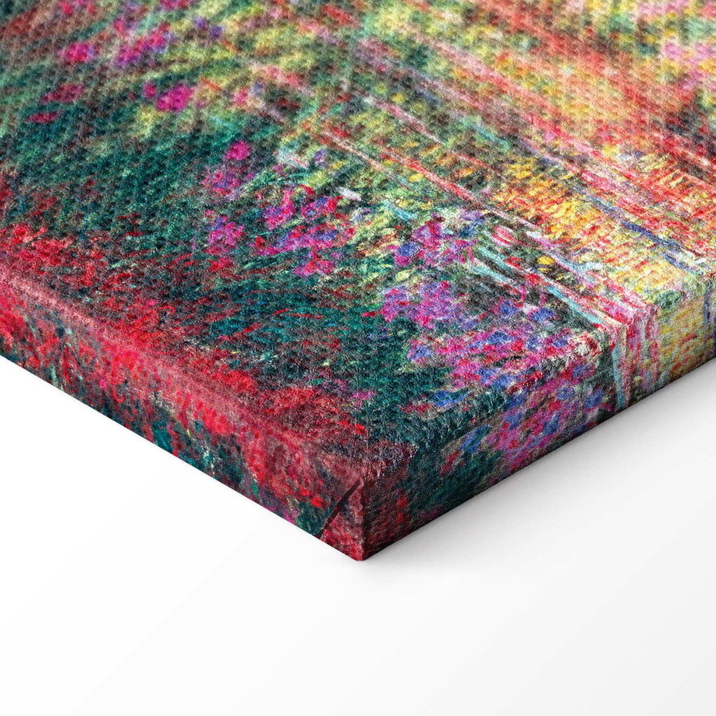 Japanese Footbridge Impressionist Canvas Print