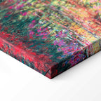 Japanese Footbridge Impressionist Canvas Print