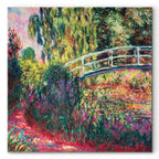 Japanese Footbridge Impressionist Canvas Print