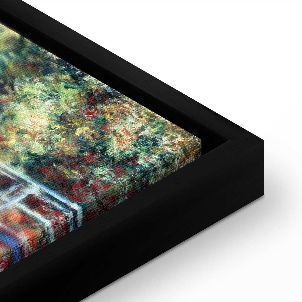 Japanese Footbridge Impressionist Canvas Print