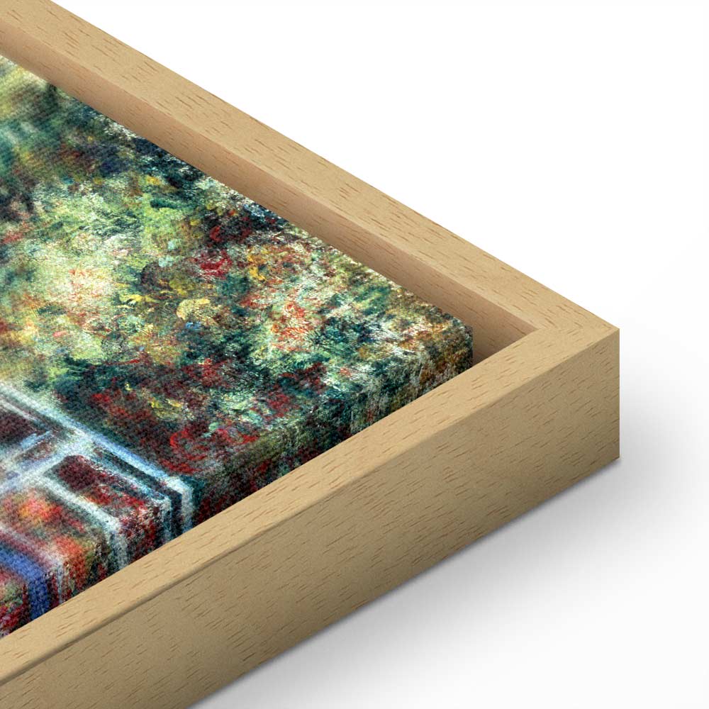 Japanese Footbridge Impressionist Canvas Print