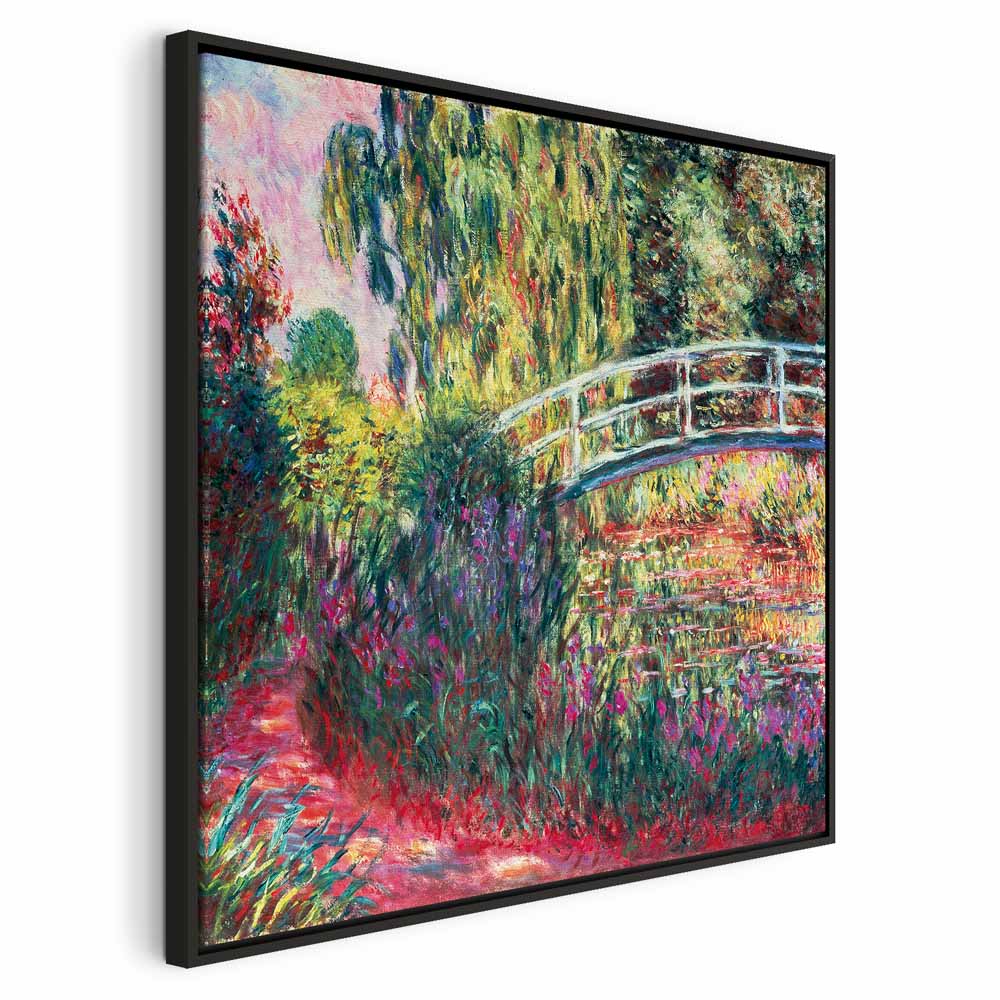 Japanese Footbridge Impressionist Canvas Print