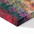 Japanese Footbridge Impressionist Canvas Print